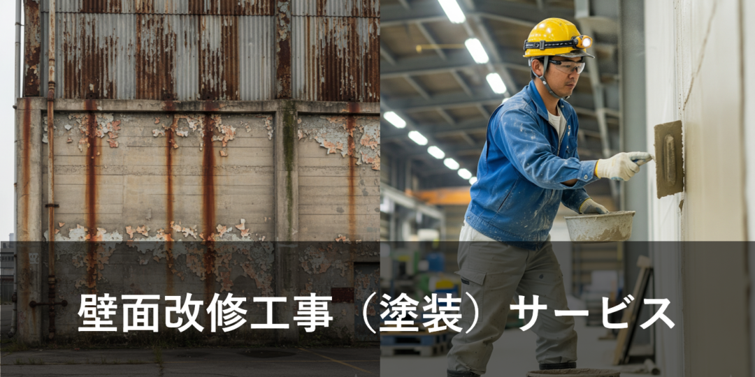 壁面改修工事（塗装）サービス